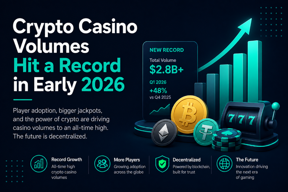 Crypto Casino Volumes Hit a Record in Early 2026